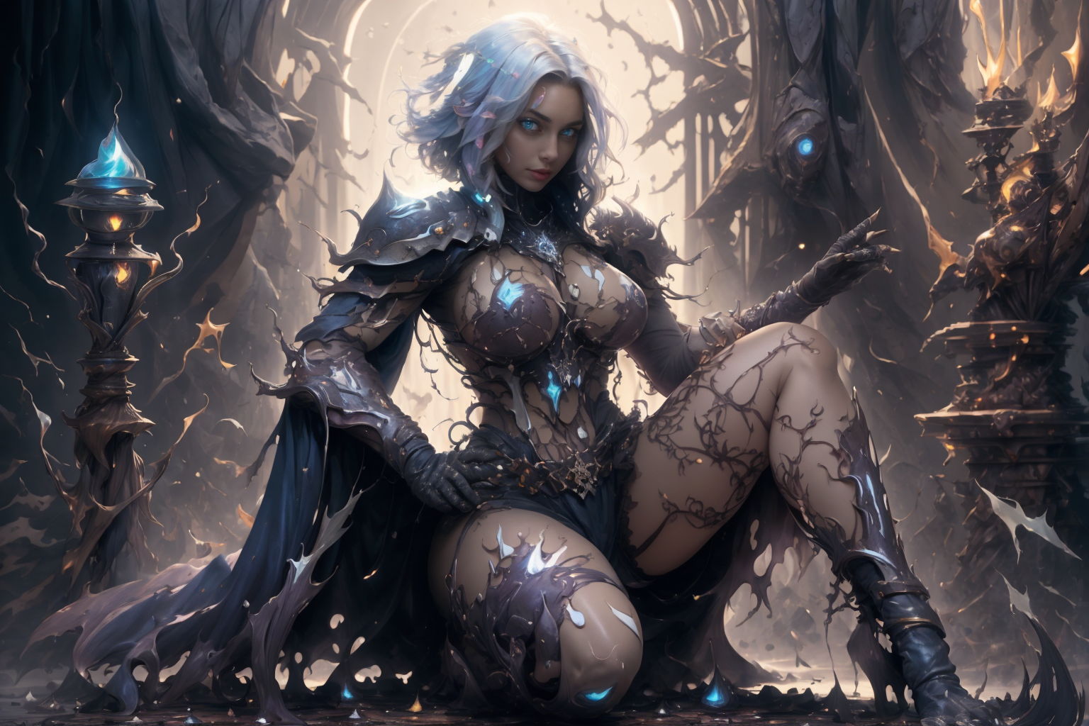 04258-3141919755-V0id3nergy, DarkFantasy,action pose,ntricate, elegant, highly detailed, majestic, digital photography,(1girl,beautiful face,shar.png